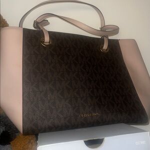 Michael Kors Satchel in Brown and Pink